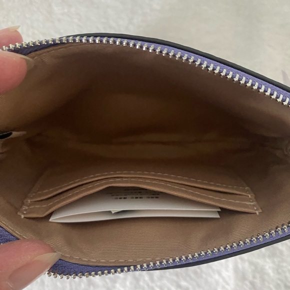 NWT Coach corner zip checkerboard wristlet - Picture 3 of 3